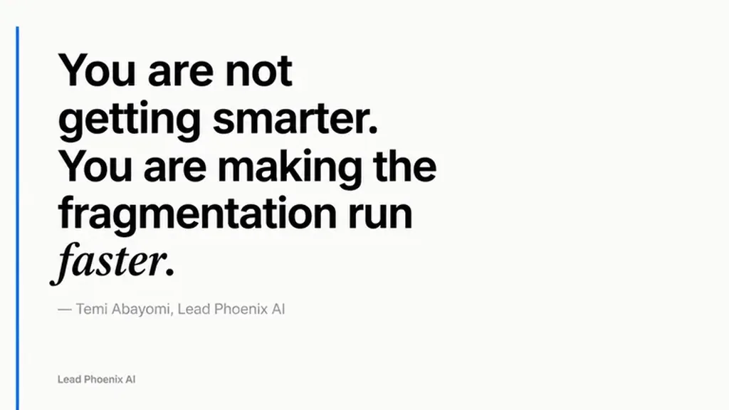 You are not getting smarter. You are making the fragmentation run faster.
